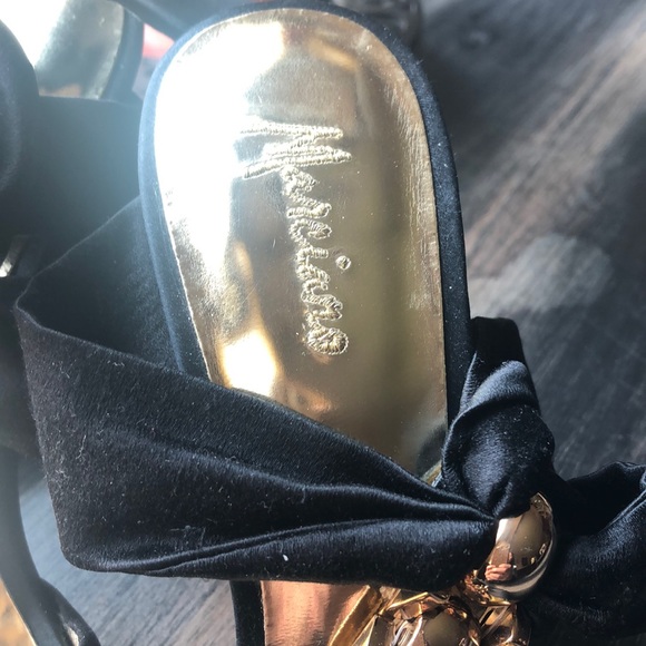 MARCIANO satin tie up heels sz5 1/2 - Picture 3 of 5